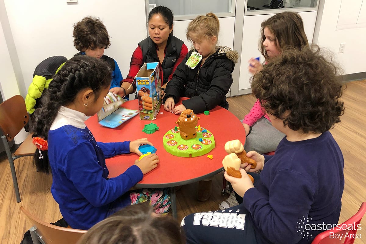 children participating in ESNorCal's Social Skills Group