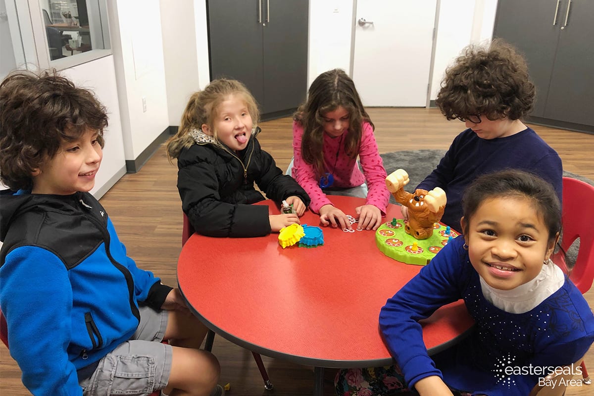 children participating in ESNorCal's Social Skills Group